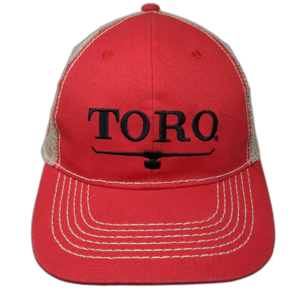 Toro Trucker Hat Red One Size Mesh Snapback Turf Equipment Irrigation Patch